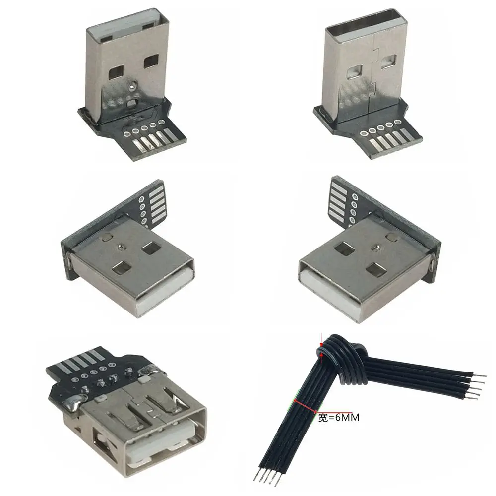 

Type DIY usb High speed USB Connector Assembly Welding Type Male Jack Phone PCBTail Charging Socket Electric Terminal