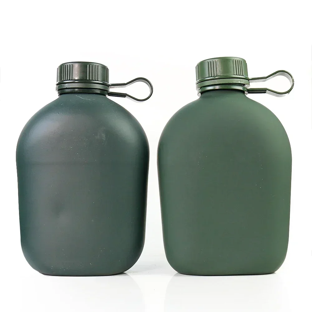 Army Hip Flask Water Bottle, Aluminum Wine Pot, Military Canteen, Camping, Hiking, Survival Kettle with Cover, Outdoor Drinkware