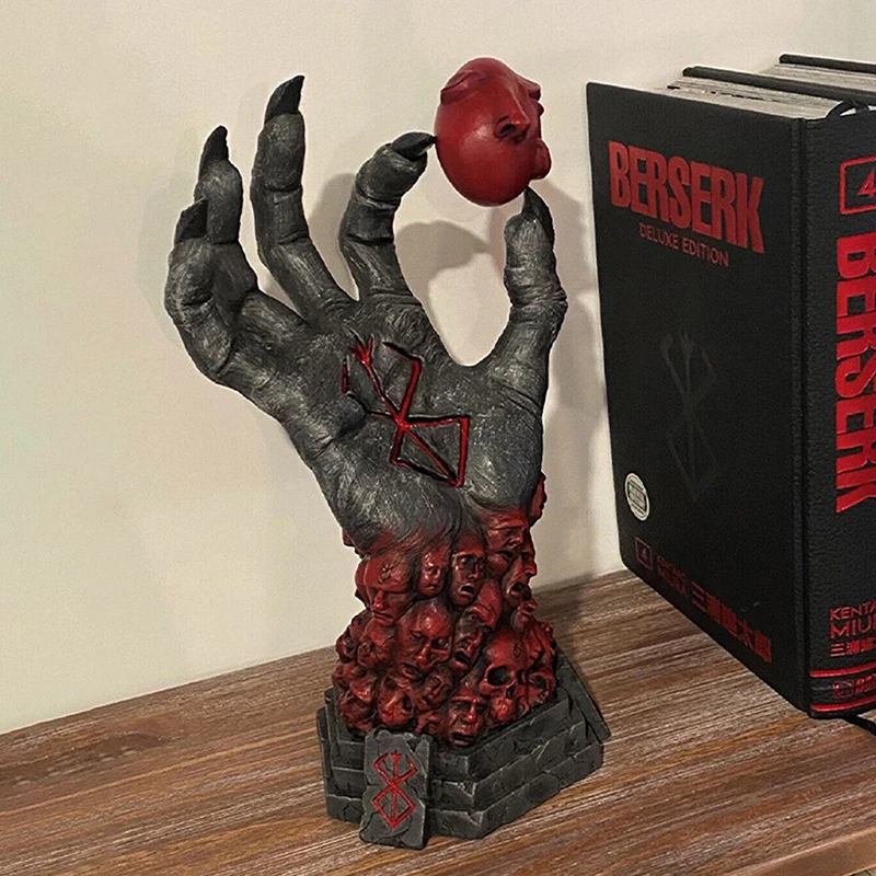 Teufelsrechte Hand Rampage Skull Rune Crazy God Tod Harz Handwerk Statue Heimdekoration Zubehör 1 Stk – Detail 1