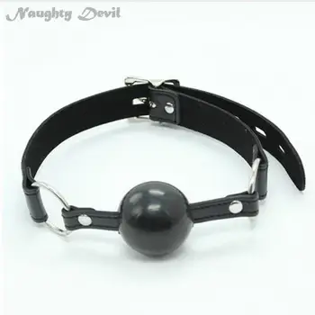 Adult Game Soft Rubber 40mm Mouth Ball Gag Fetish Bondage Oral Fixation Mouth Open Stuffed Love Restraint Sex Toys XN0046 3