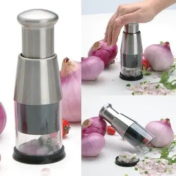 Tritatutto manuale manuale in acciaio inossidabile Utensili da cucina Tritatutto per verdure Mini tritacarne per aglio Zenzero Erbe Noci 1