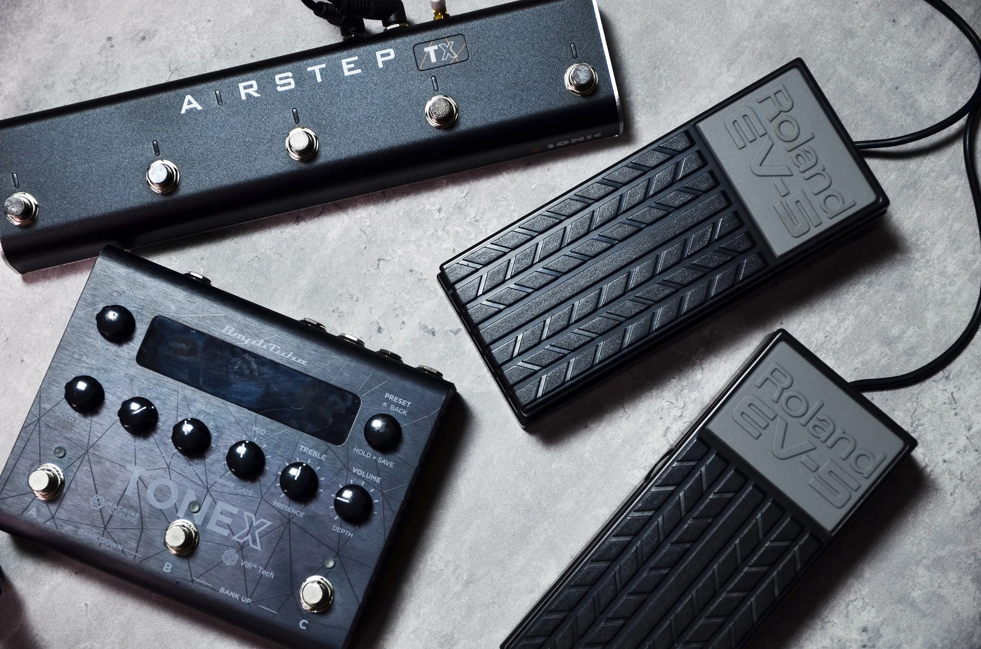 XSONIC AIRSTEP TX, TONEX ONE & PEDAL Footswitch, 2 Control