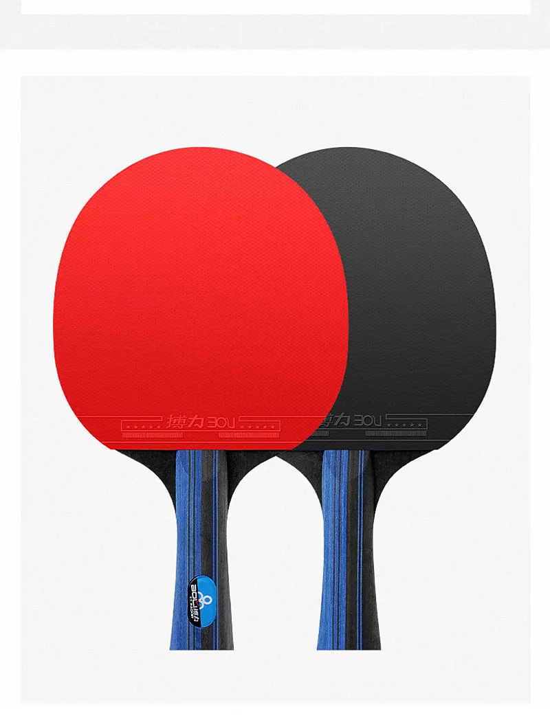 BOLI A10 Tischtennisschläger Hochleistungssets mit 2 Ping-Pong-Schlägern und Tragetasche – Detail 8