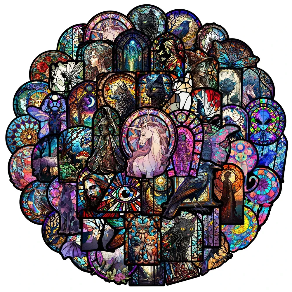 

10/30/50pcs Cool Colorful Animal Graffiti Stickers Aesthetic PVC Waterproof Skateboard Laptop Fridge Bike Car Sticker