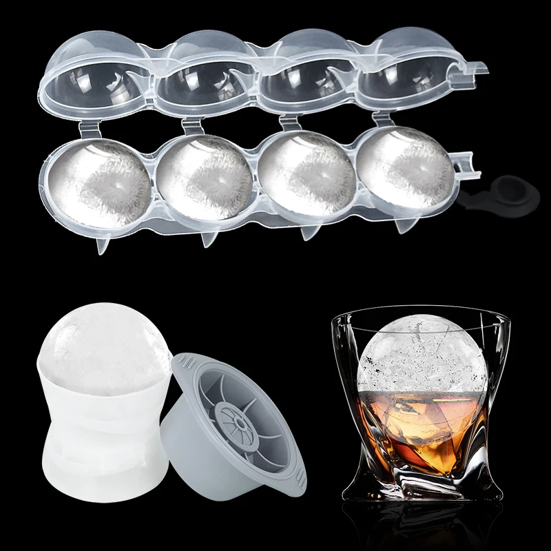 Kitchen Ice Box Round Ice Hockey Mold Whisky Cocktail Vodka Ball Mould Bar Party Kitchen Box Cream Maker Tool