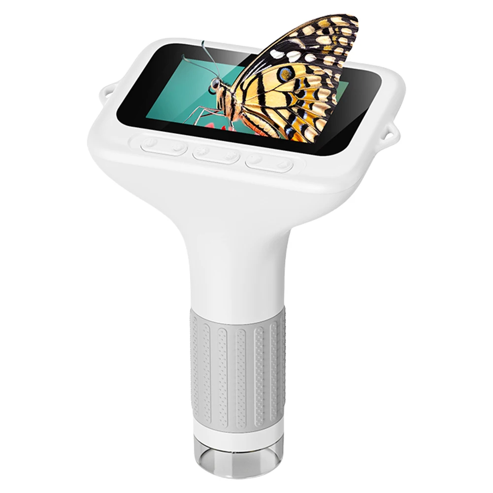 어린이용 현미경 3인치 화면 디지털 현미경 휴대용 현미경 카메라 3세 4세 5세 6세 7세 8세 9세 10세 남아 여아 선물