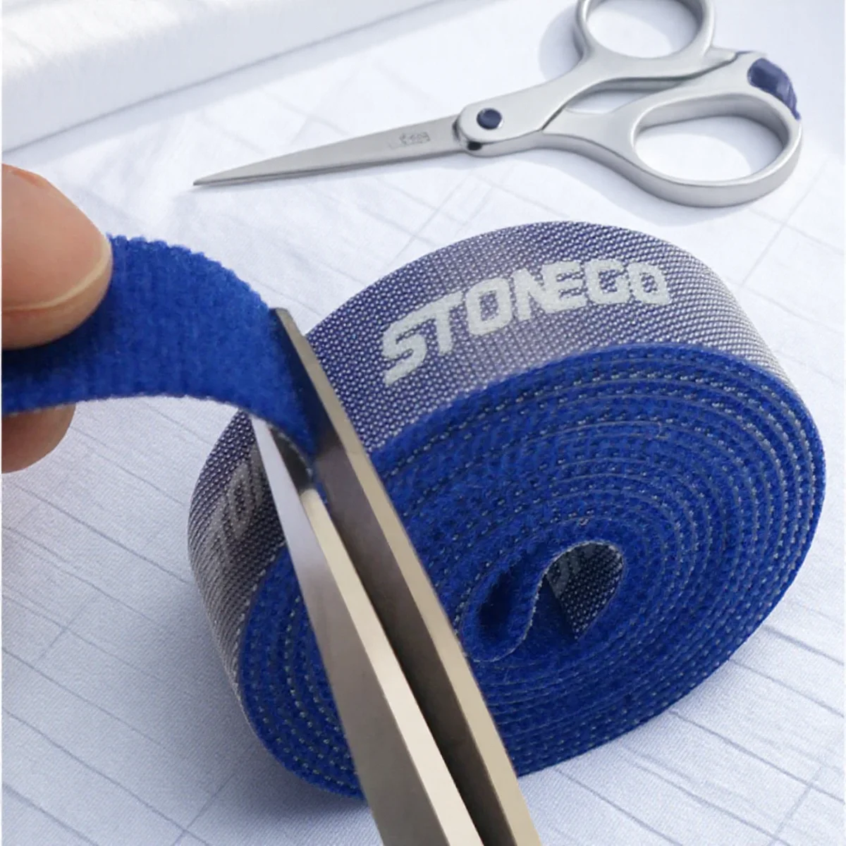 Dual-Sided Adhesive Hook and Loop Straps for Cable Management and Cord Organization