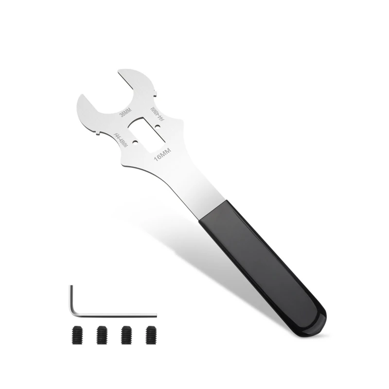 4 In 1 Mountain Bike Square Hole Bottom Bracket Install Removal Tool 36MM 44MM 48MM Wrench MTB Bicycle Nut Screw Spanner