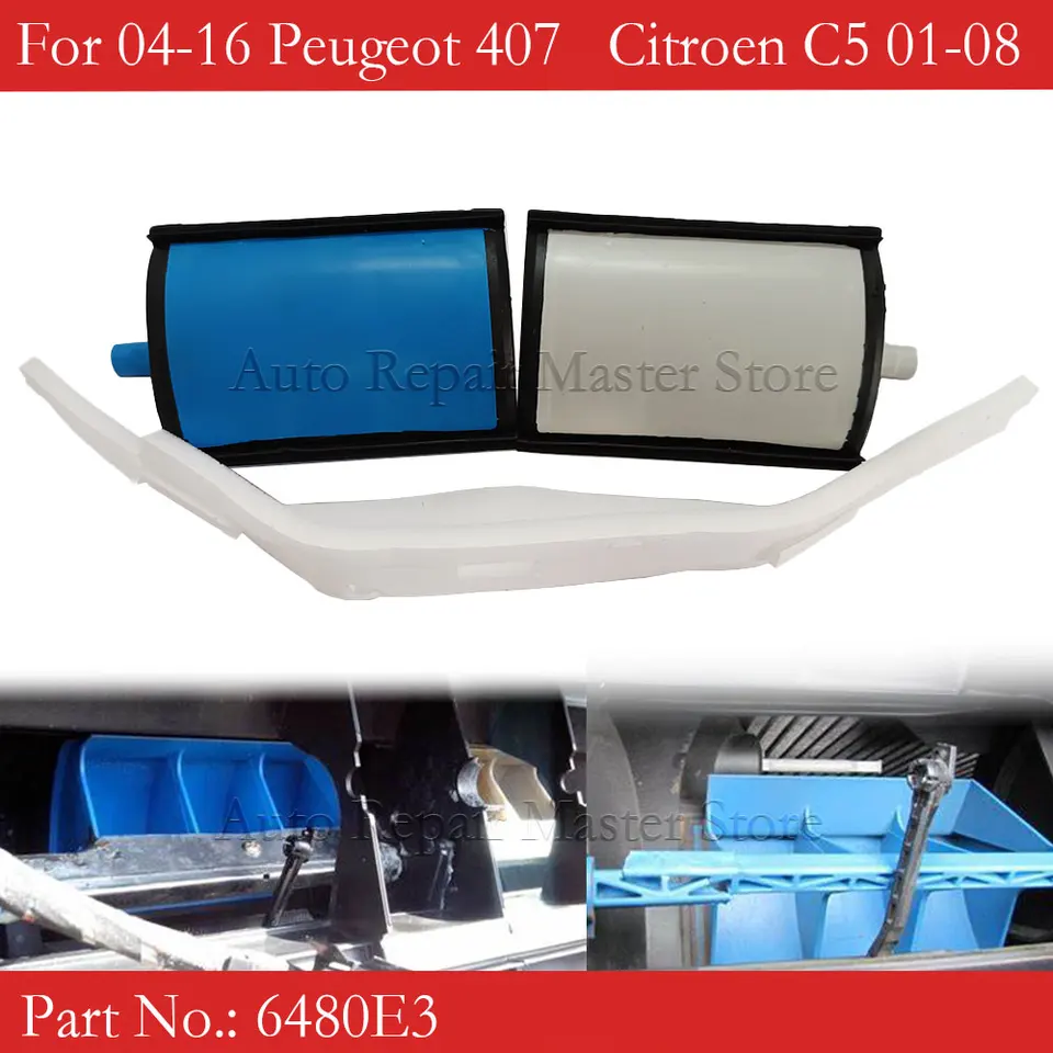 Yosoo Kit Riparazione Valvola Riscaldatore A Doppia Zona Per Auto, Con Spugna 6480E3, Compatibile Con Peugeot 407 (2004-2016) E Citroen C5 (2001-2008)