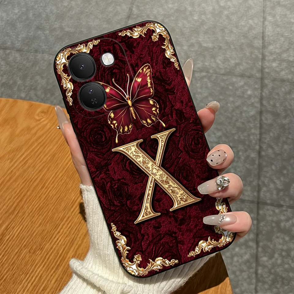 Luxury Crown Letters Pattern High-Quality Matte Silicone Shockproof Phone Case