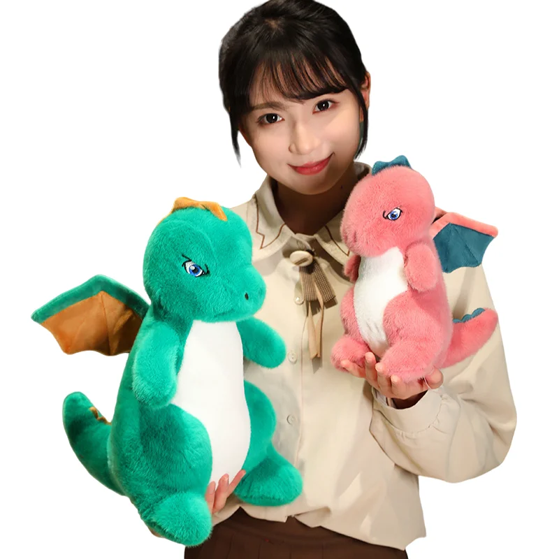 New Interesting Creative Colorful Dinosaur Soft Plush Toys Accompany Dolls Sofa Decoration Girls Kids Birthday Christmas Present