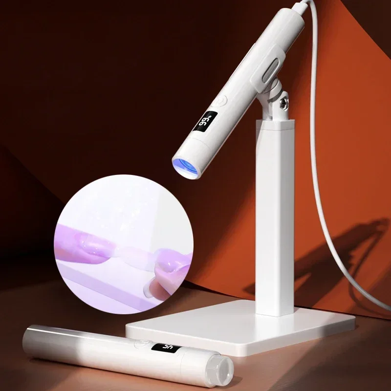 Portable Mini UV LED Nail Lamp Dryer - Rechargeable Quick-Dry Manicure Light