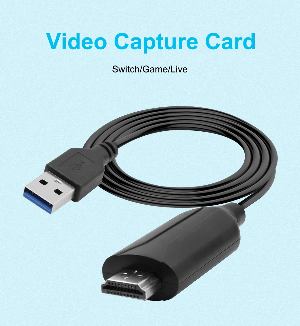 Карта видеозахвата 4K USB HDMI записывающее устройство для PS4 игр DVD видеокамер