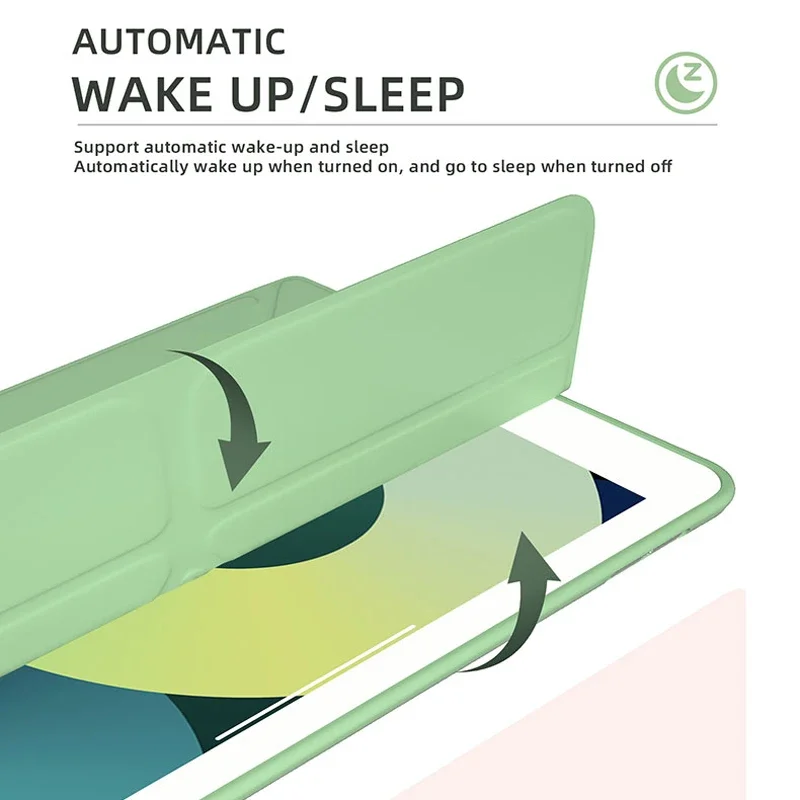 Premium Leather Flip Cover Case with Stand and Auto Sleep/Wake Function - Shockproof Protection