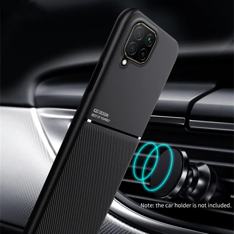 Luxury Matte Armor Magnetic Holder Plate Soft Bumper Cover
