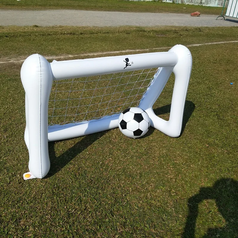 PVC Parent-child Interaction Inflatable Football Door with Net Outdoor Beach Ballportable Child Inflatable Playground Toy Play