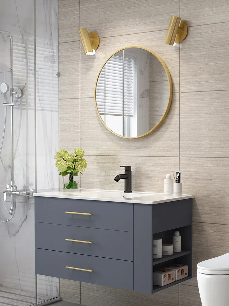Hot sell waterproof modern bathroom furniture luxury vanity sink sets wall mounted clearance cabinets and vanities