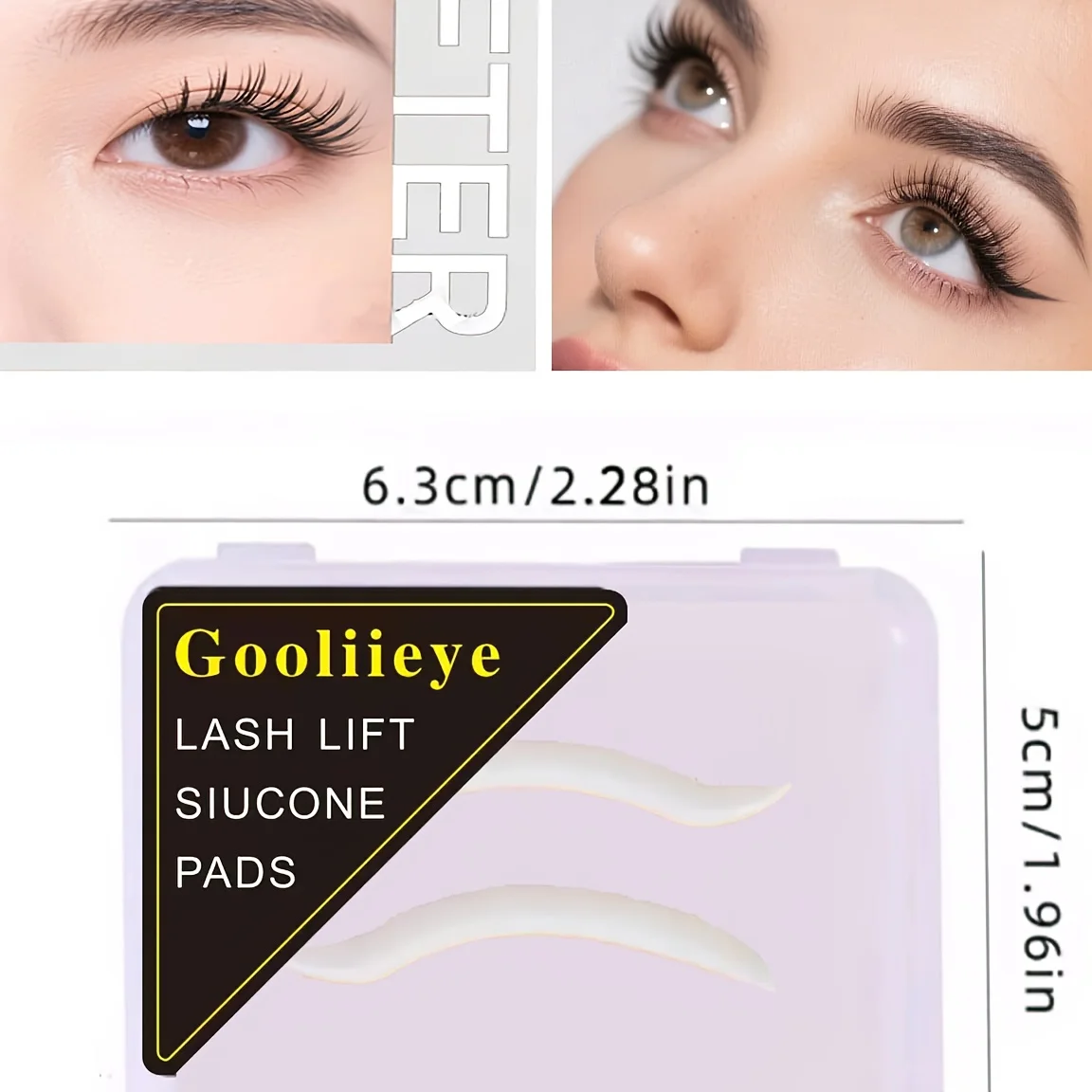 실리콘 속눈썹 리프팅 로드 1개, 재사용 가능한 속눈썹 펌 틴팅 패드, 속눈썹 컬링, 틴팅 및 연장용 미끄럼 방지 속눈썹 보호대