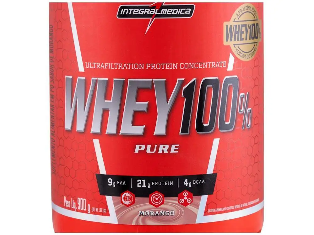 Whey Protein Concentrado Integralmédica 100% Pure 900g 5