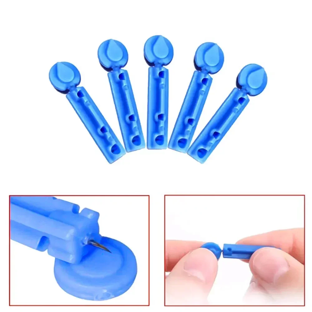 50pcs Blood Lancet Pen Disposable Needles Pen Glucose Meter Diabetes Test Sterile Lancets Vent Drain Blood Lancet Medical Tools 2