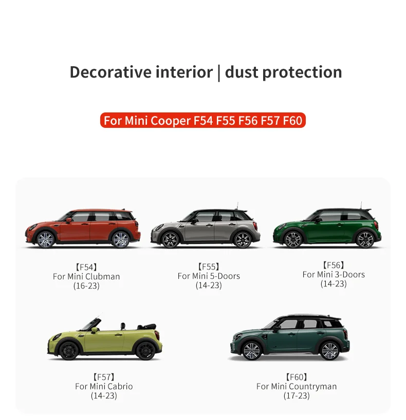 Schalthebel Staubdicht Abdeckung Für Mini Cooper F56 F55 F54 F60 Countryman Clubman Auto Zubehör Dekorative Schutzhülle – Detail 3