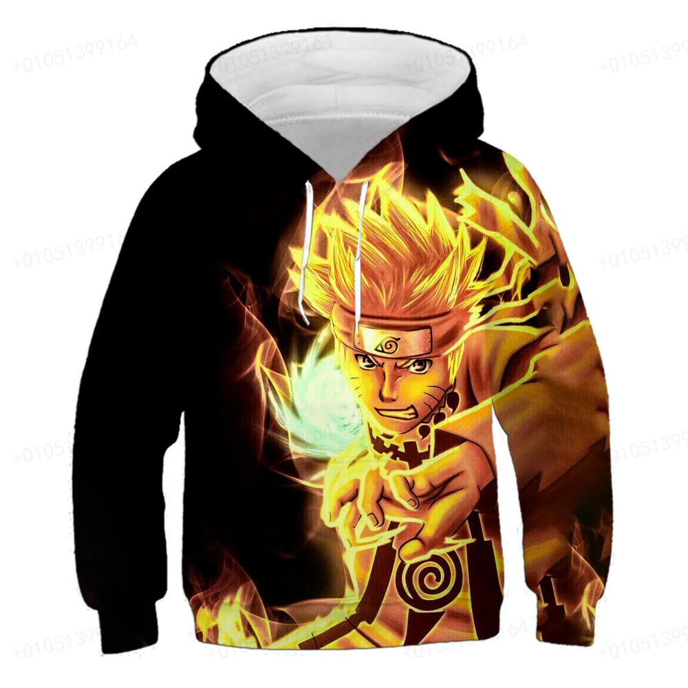 The Latest Spring Autumn Anime Naruto Print Hoodie Sweatshirt Naruto  Children's Fashion Boys and Girls Pullover Street Coat Top - AliExpress