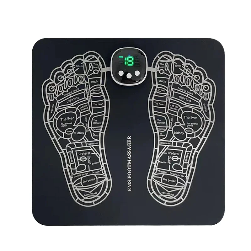 Rechargeable Portable Foot Massager Mat Improve Blood Circulation Foot Relaxation Pad Electric Muscle Stimulation Massage Mat