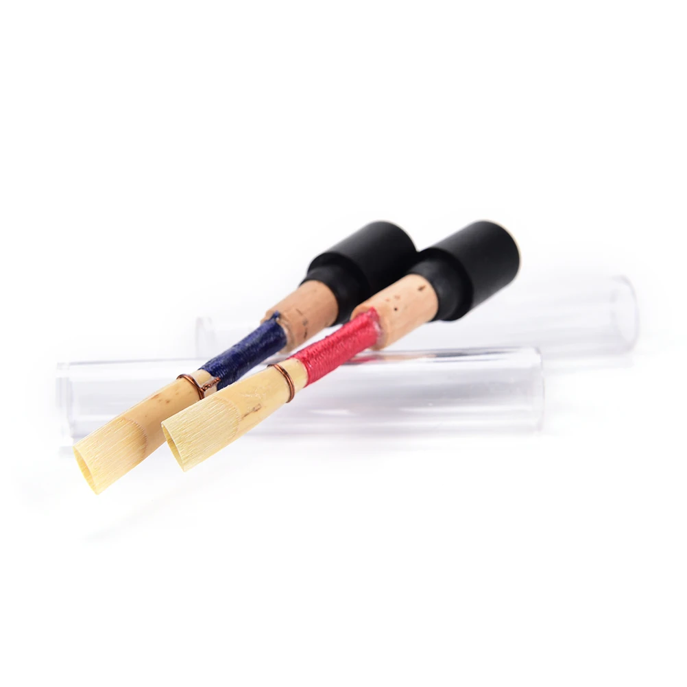 Description Picture 2 of item1Pc Bulrush Oboe Reeds Soft Mouthpiece Orchestral Medium Wind Instrument Part with CKeys Length 7.38cm