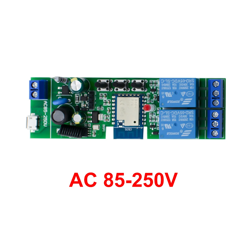 Tuya Smart WiFi DC-Schaltmodul mit Clean Contact für Unterputzmontage