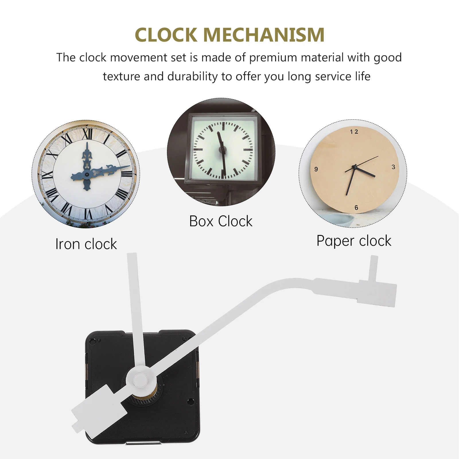 1 Set Wall Clock Movement Mute Clock Movement Clock DIY Mechanism Repair Parts DIY Parts Clock Mechanism Movement Replacement