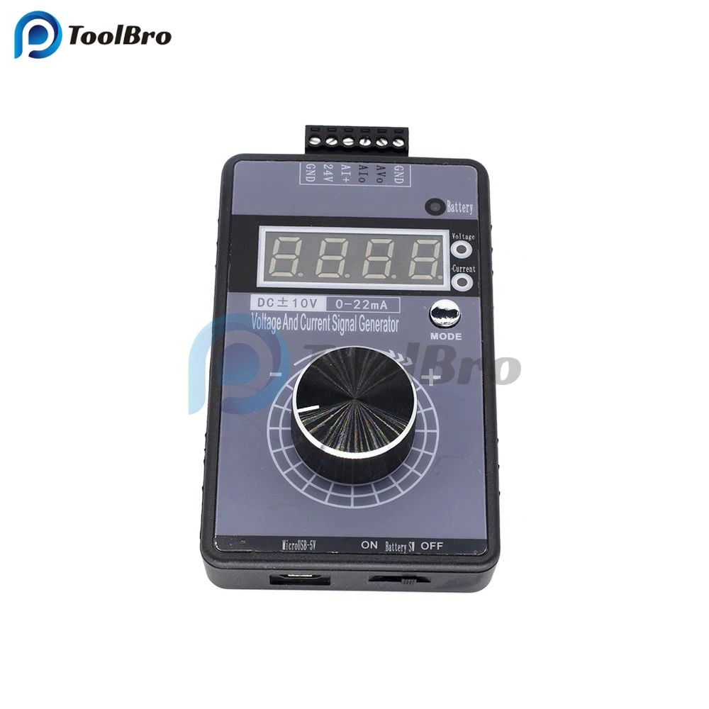 4-20mA 0-10V 0-5V Signal Generator Adjustable Voltage Current Simulator LB02G 0-22mA Sink Source for Transmitter