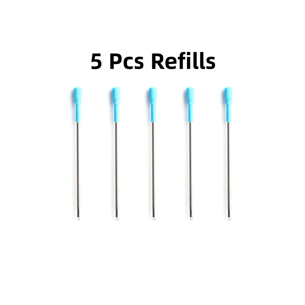 Sleek Metal Ballpoint Pens with Black and Blue Ink – Perfect for School and Office Writing, 0.7mm