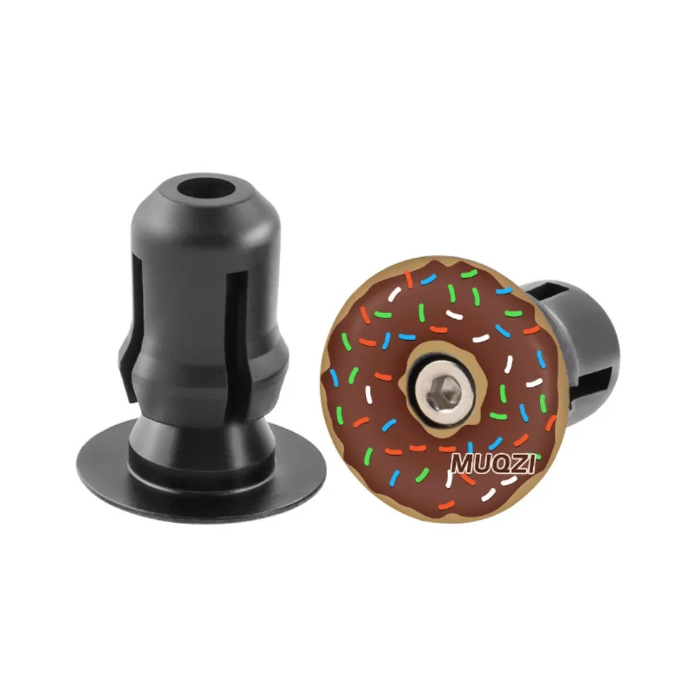 32x26MM bicycle handlebar end caps CNC aluminium alloy plug 3D relief personalized totem