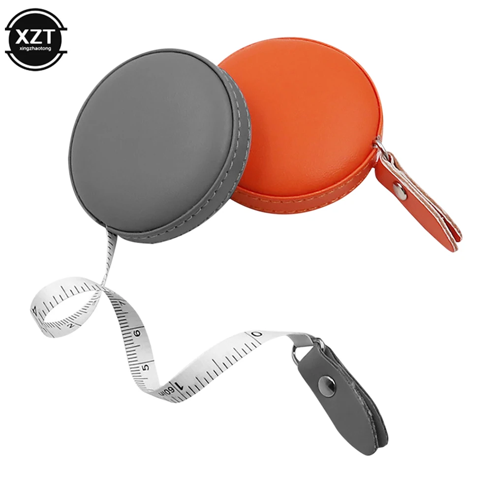 Tape Measure Measuring Tape Measuring Ruler Macaron Mini Tape Leather Round Portable Retractable Measures Height Children Ruler Centimeter