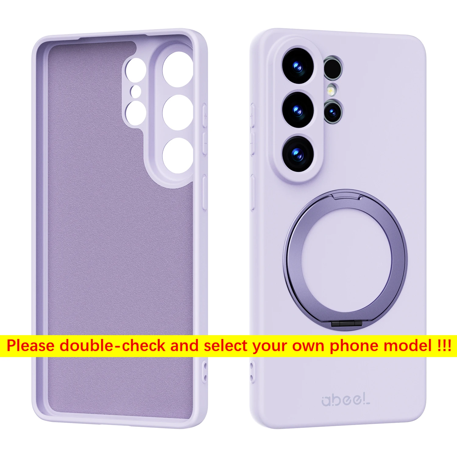 Premium Silicone Phone Case with Magnetic Holder for Enhanced Grip and Comfort