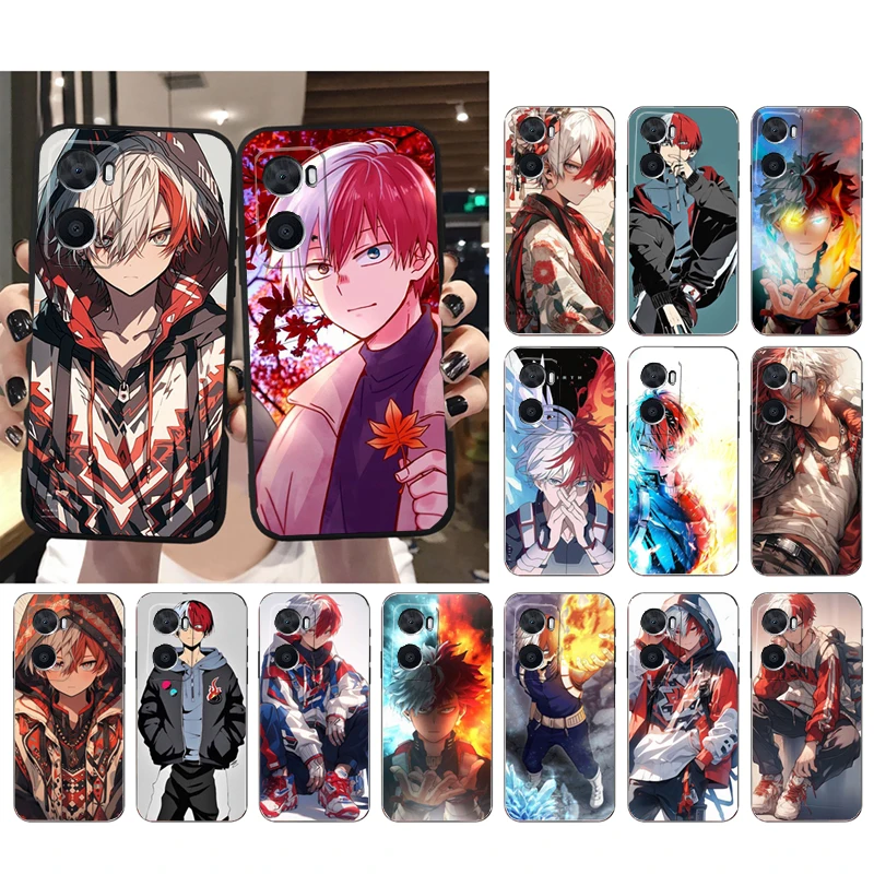 

Todoroki My Hero academia Phone Case For OPPO A16 A17 A32 A52 A53S A54 A55 A57 A58 A74 A8 A91 A96 REALME 8 C20 C21