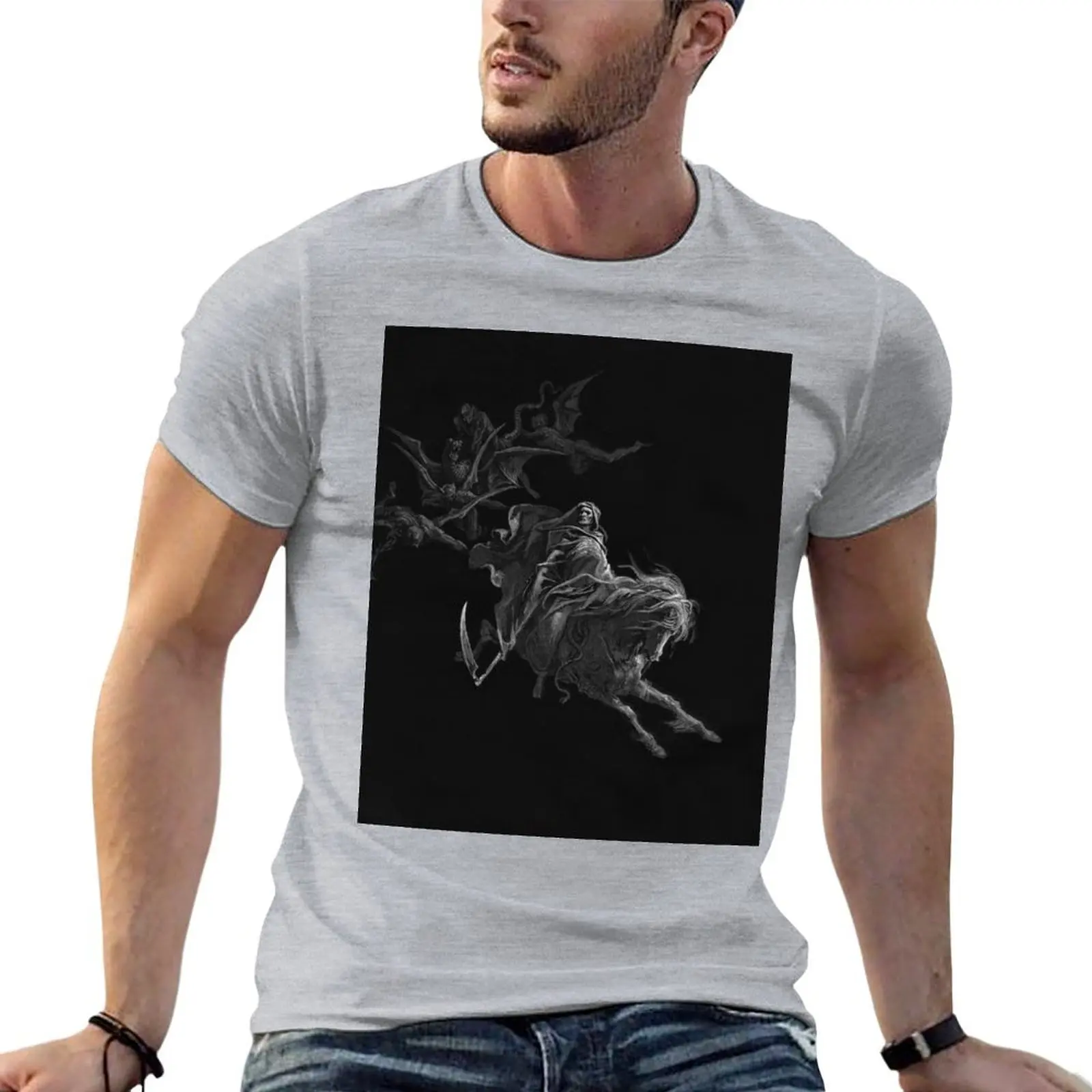 

Death Horse T-shirt summer clothes plain customs design your own tees men t shirts