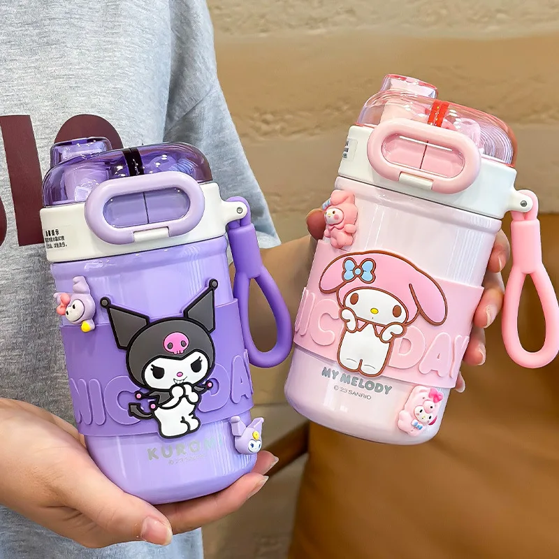 Sanrio Kuromi Cinnamoroll Thermos Cup Kawaii My Melody Kids Vacuum