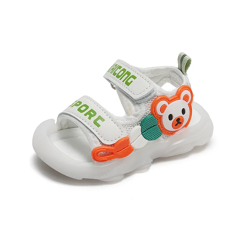 Sandalias Baby Shoes Kids Shoe 2023 Summer New LED Light Baby Walking Sandals Soft Sole Boy/girl Treasure Shoes Cartoon Sandals 6