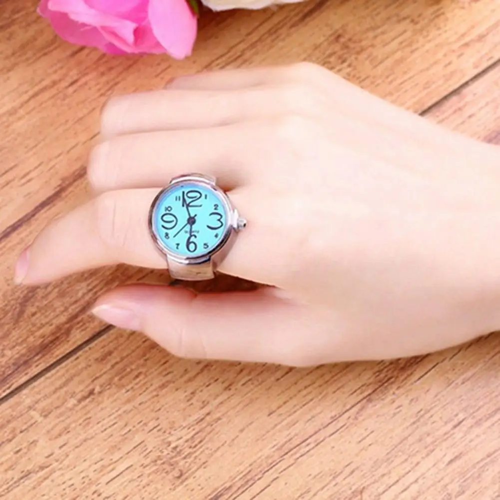 Women Alloy Ring Watch Decorative for Women Time Display Multifunctional Jewelry Accessories Finger for Women 2