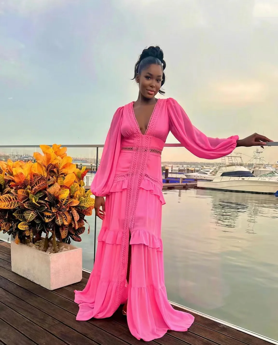 Elegante Vestidos De Manga Larga Juveniles Trajes Mujer Vestir