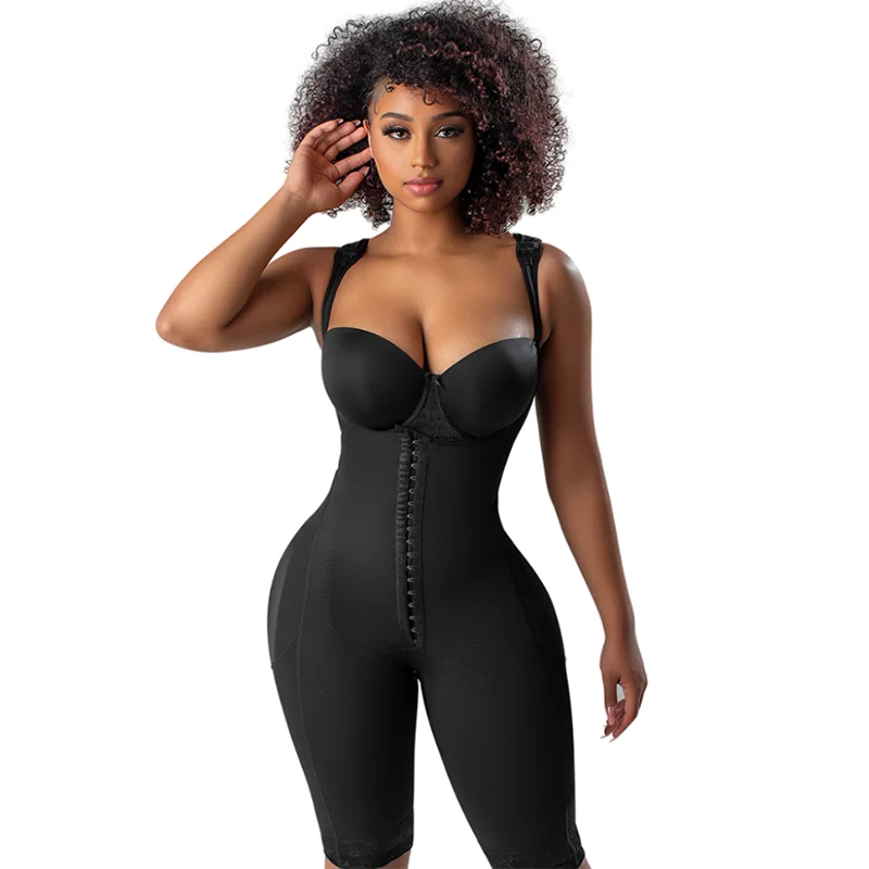 Fajas Colombianas Abdomen Control Girdle Compression with Hook-eyes Shapewear Post Liposuction Slimming Body Shaper Sheath