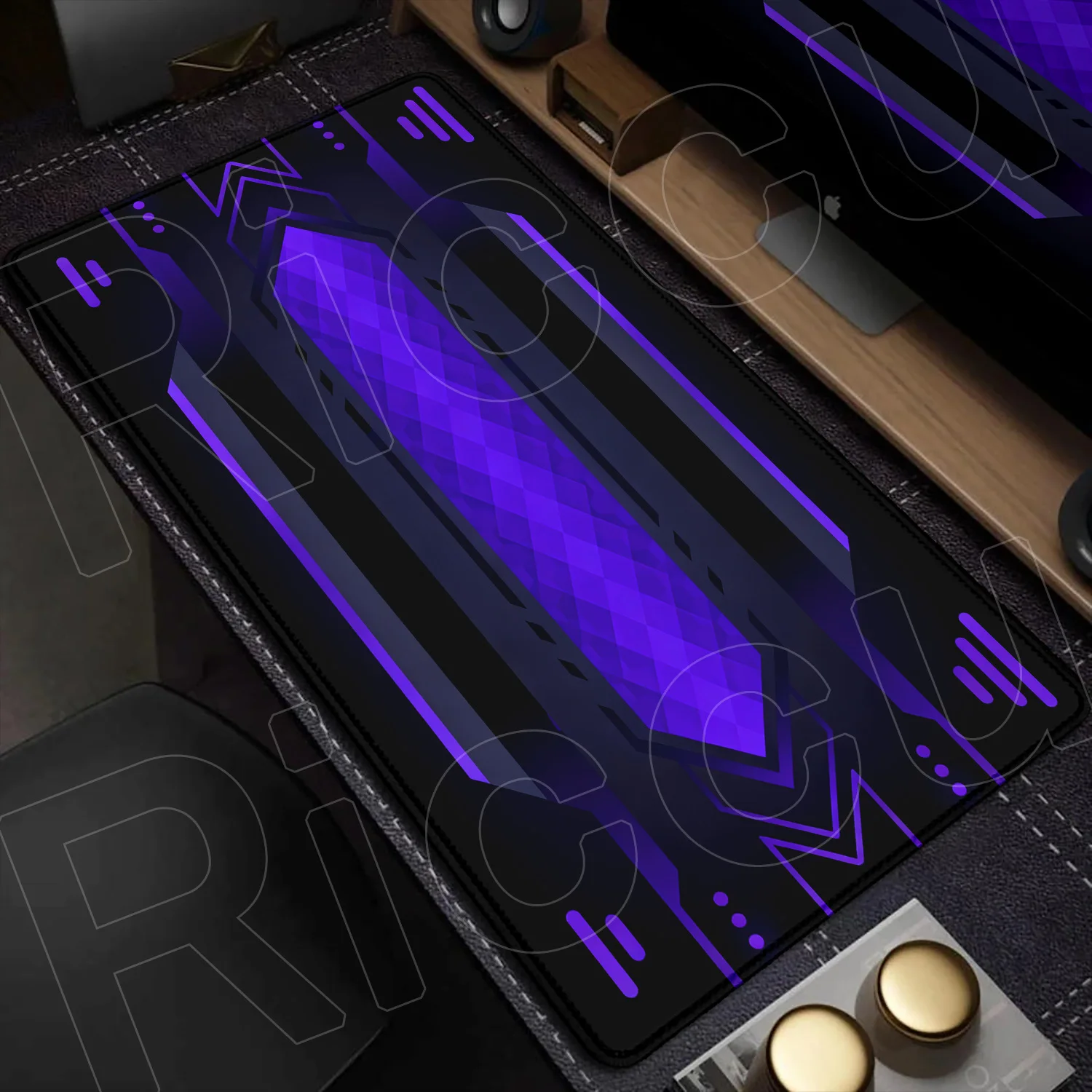 Futuristic Sci-Fi Large Gaming Mouse Pad with Technology-Inspired Design