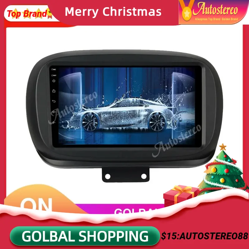 Carplay Per Fiat 500 2015-2019 Android 12.0 4Gb Autoradio Navigazione Gps Stereo Auto Multimedia Player Radio Head Unit Recorder