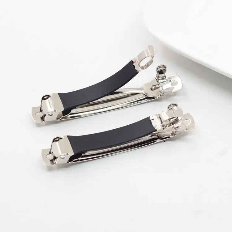 10Pcs Französisch Frühling Haar Clips Verdickte Anti-Slip Haarspange Blank Basis Einstellung Haarnadeln DIY Schmuck Machen Haarnadeln Zubehör – Detail 2