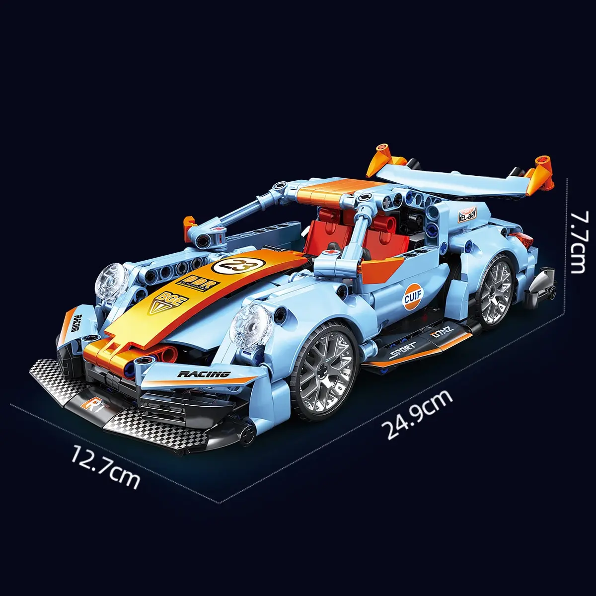 523pcs Building Blocks City Speed Car Festive Gift Giving Racing Vehicle with Super Racers Bricks Toys for Children Boy Gift 6