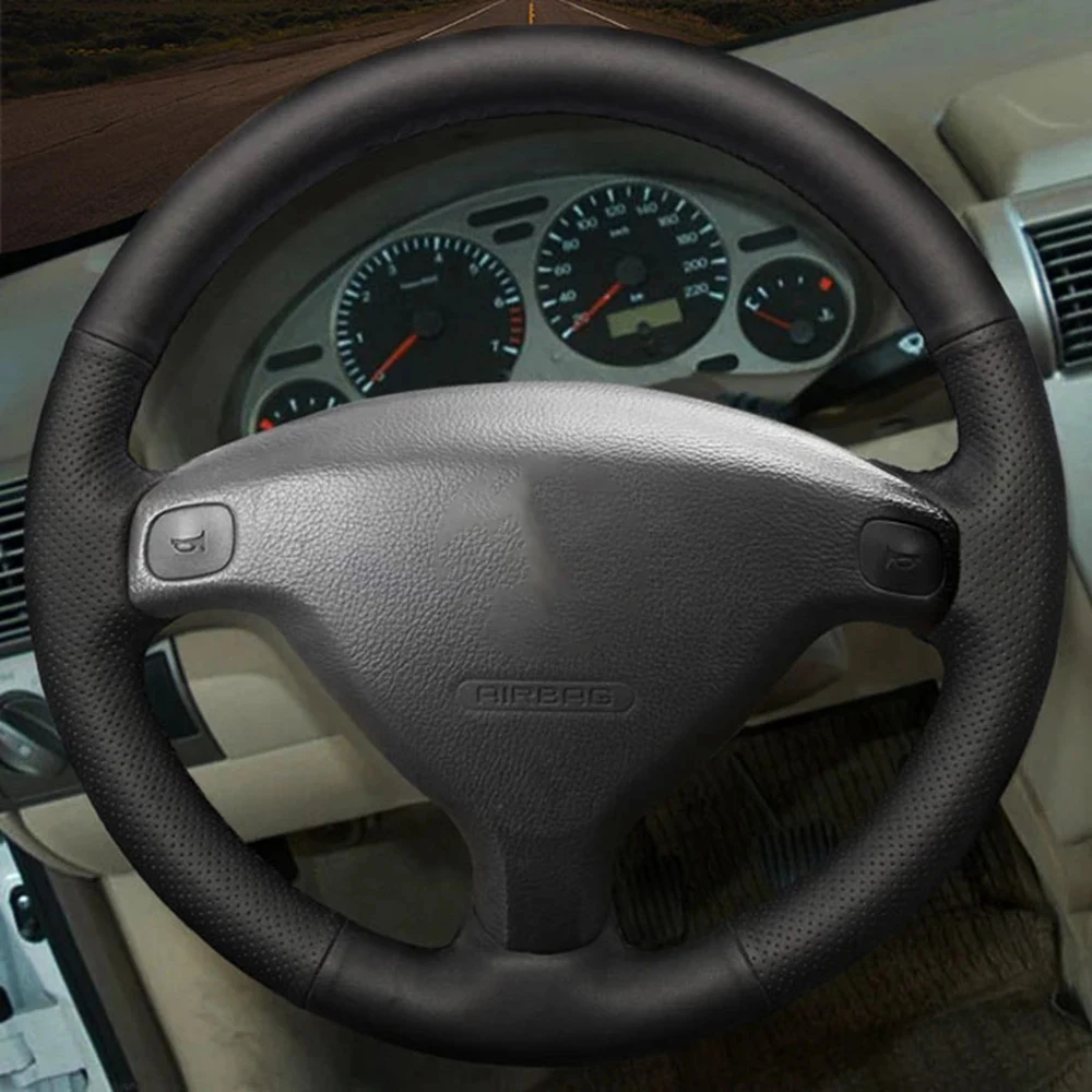 DIY Black Wearable Faux Leather Car Accessories Steering Wheel Cover For Opel Astra G Corsa B Zafira A Agila A Combo B Tigra