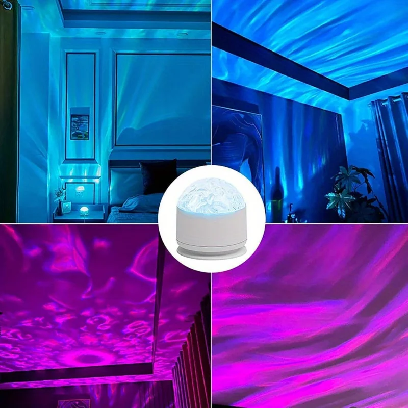 four different colors in rooms to show how much the light changes the feel