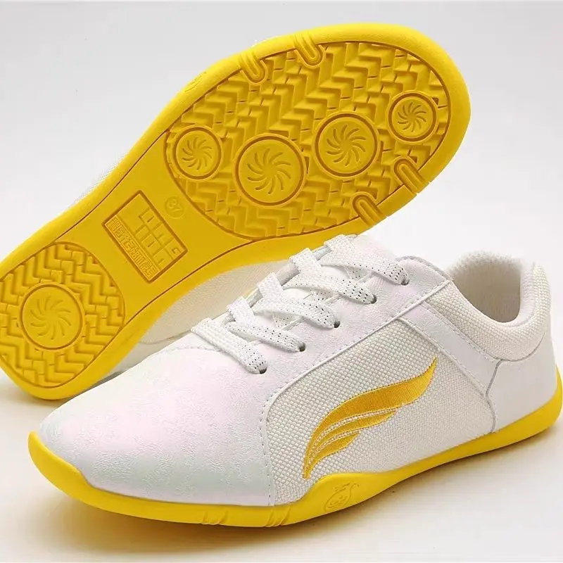 Sports Martial Arts Kung Fu Shoes Lace Up Kids Canvas Tai Chi Sneakers Lightweight Anti-slip Shoes Tai Chi