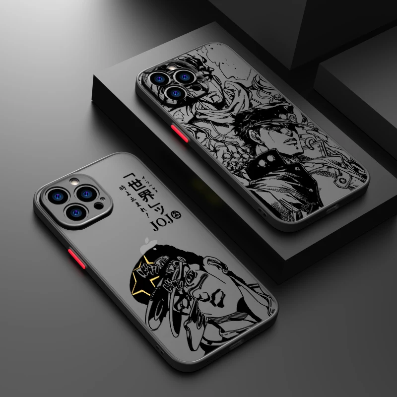JOJO Anime Kujo Jotaro For Apple iPhone 15 14 13 12 Mini 11 XS XR